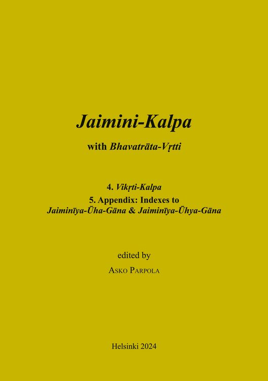 Produktbild: Jaimini-Kalpa with Bhavatrata-Vrtti