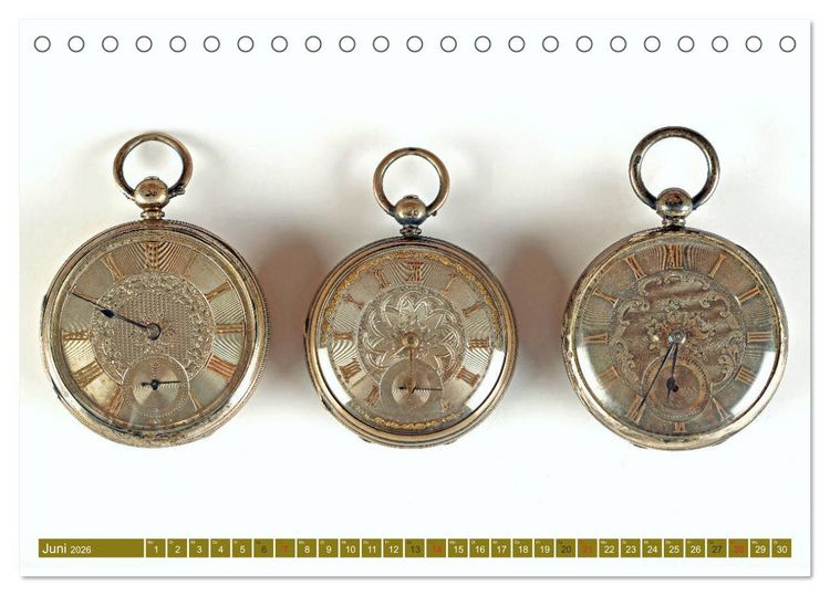Produktbild: Taschenuhren (Tischkalender 2026 DIN A5 quer), CALVENDO Monatskalender