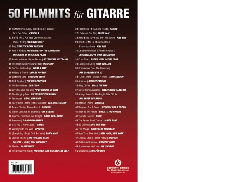 Produktbild: 50 Filmhits f&uuml;r Gitarre