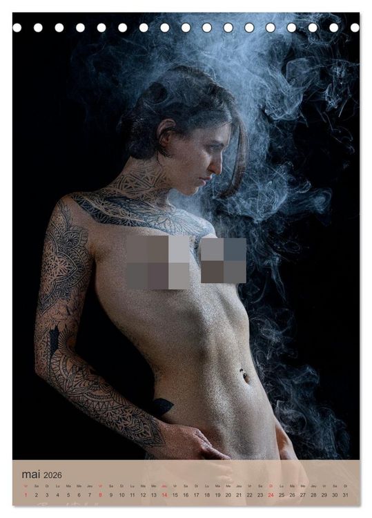 Produktbild: L'art du nu (Calendrier de bureau 2026 DIN A5 horizontal), CALVENDO calendrier mensuel