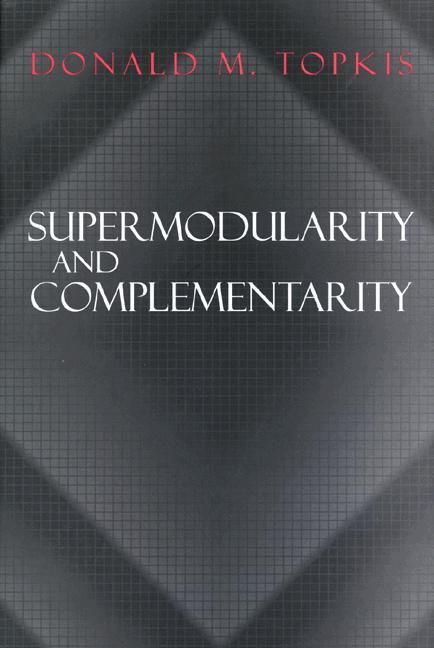 Produktbild: Supermodularity and Complementarity
