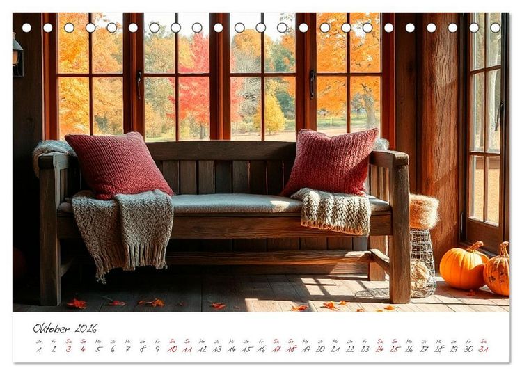 Produktbild: Wir lieben Wolle und Gem&uuml;tlichkeit (Tischkalender 2026 DIN A5 quer), CALVENDO Monatskalender