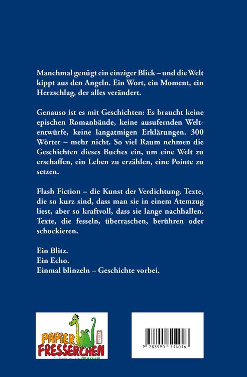 Produktbild: Einmal blinzeln - Geschichte vorbei - Flash-Fiction