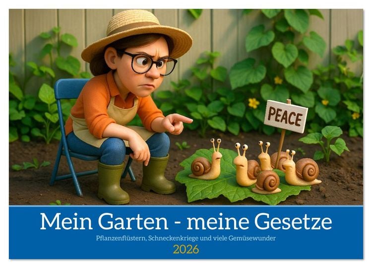 Produktbild: Mein Garten - meine Gesetze (Wandkalender 2026 DIN A3 quer), CALVENDO Monatskalender