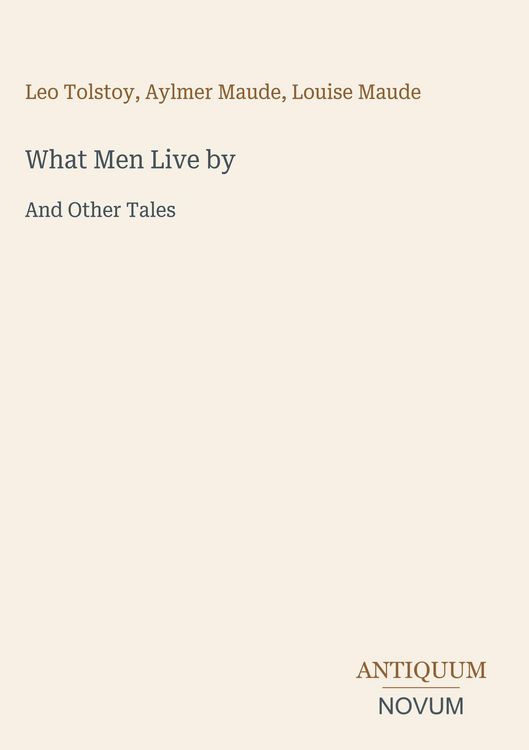 Produktbild: What Men Live by
