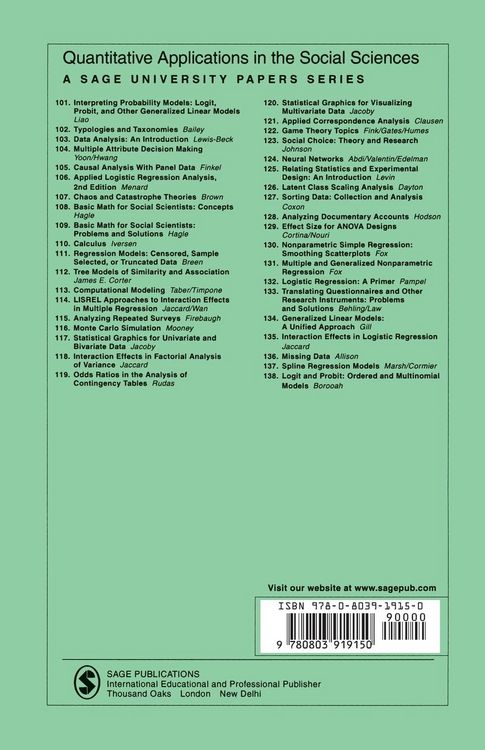 Produktbild: Interpreting and Using Regression