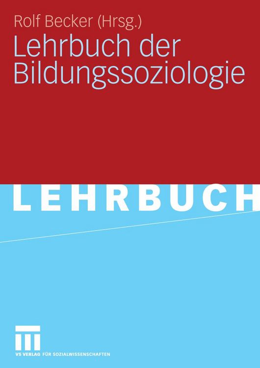Produktbild: Lehrbuch der Bildungssoziologie