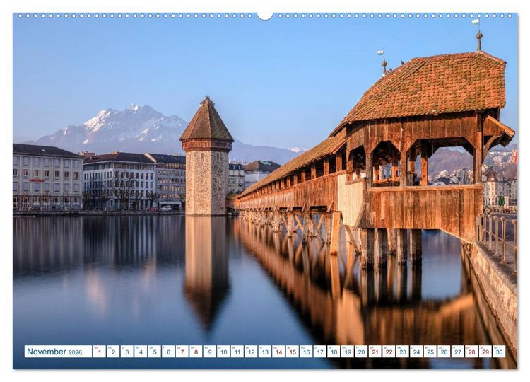 Produktbild: Schweiz - Vom Hochgebirge zu Palmen (hochwertiger Premium Wandkalender 2026 DIN A2 quer), Kunstdruck in Hochglanz