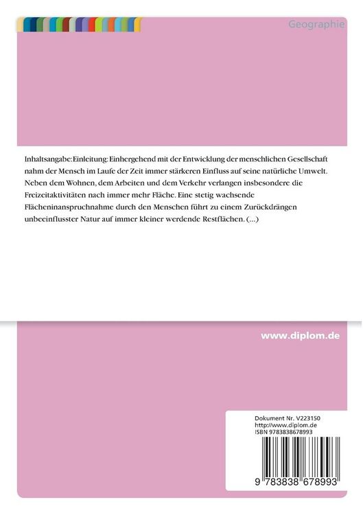 Produktbild: Berechnung von Ruhezonen f&uuml;r ein ausgew&auml;hltes Gebiet der S&auml;chsischen Schweiz unter besonderer Ber&uuml;cksichtigung des Reliefs