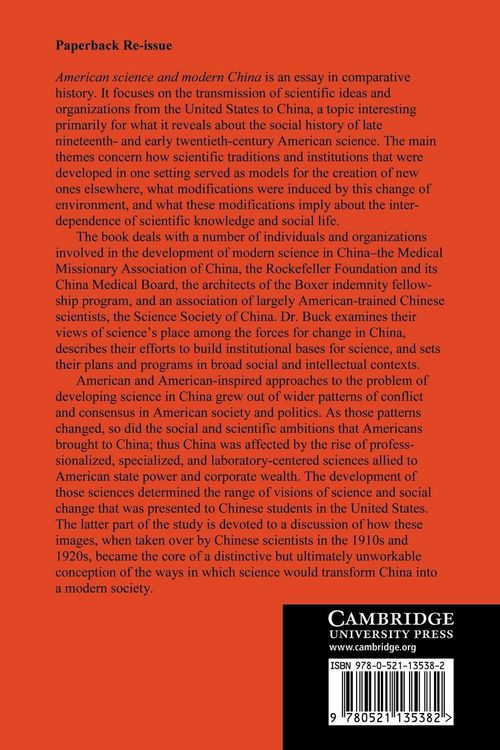 Produktbild: American Science and Modern China, 1876-1936