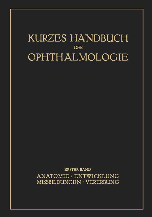 Produktbild: Kurzes Handbuch der Ophtalmologie