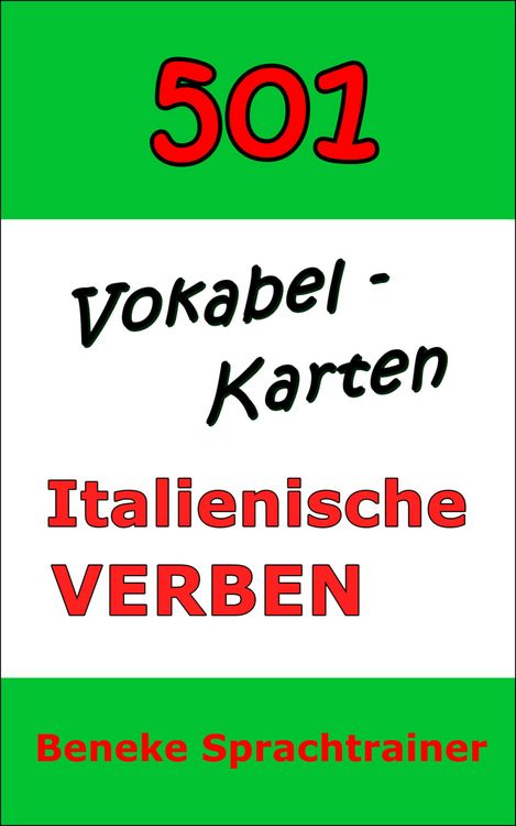 Produktbild: Vokabel-Karten Italienische Verben