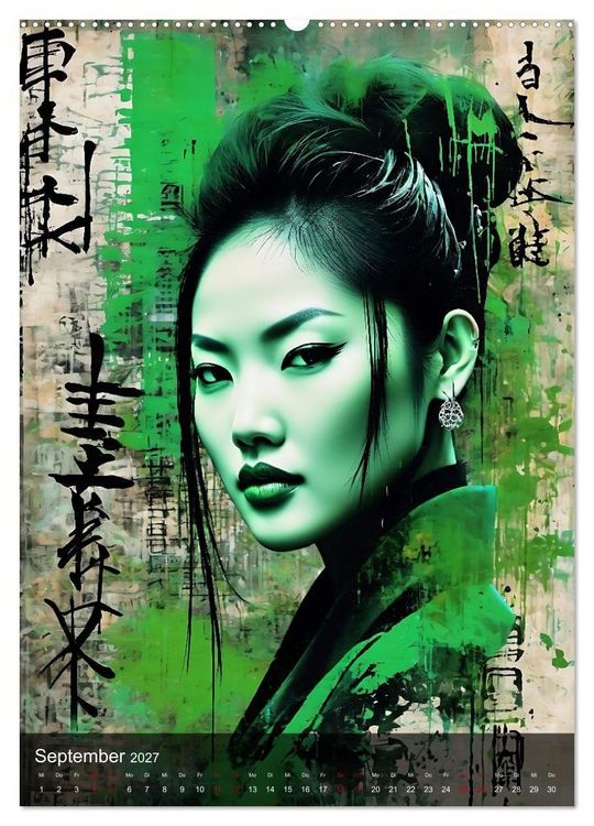 Produktbild: Geisha - Asian Spirit (Wandkalender 2027 DIN A2 hoch), CALVENDO Monatskalender