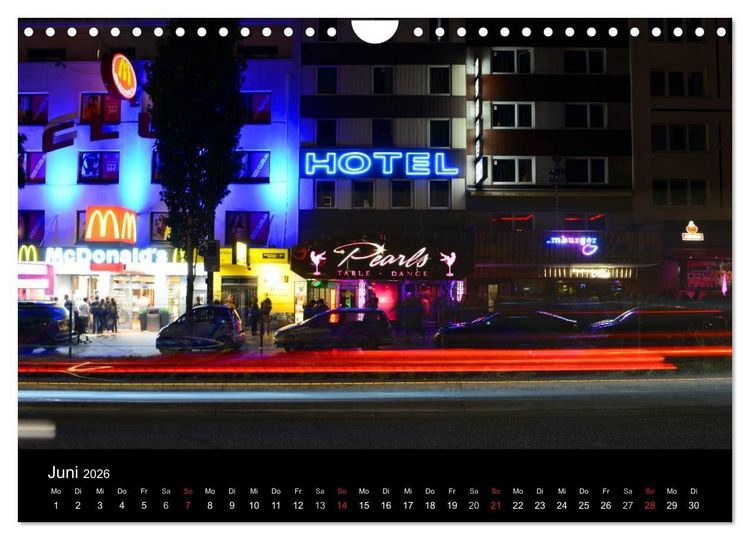 Produktbild: S&uuml;ndige Meile - Reeperbahnbummel (Wandkalender 2026 DIN A4 quer), CALVENDO Monatskalender