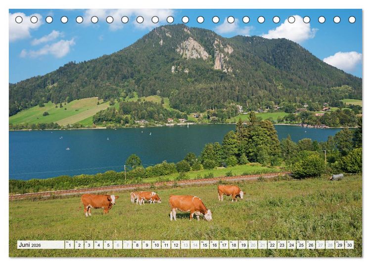 Produktbild: Schliersee-Idylle (Tischkalender 2026 DIN A5 quer), CALVENDO Monatskalender