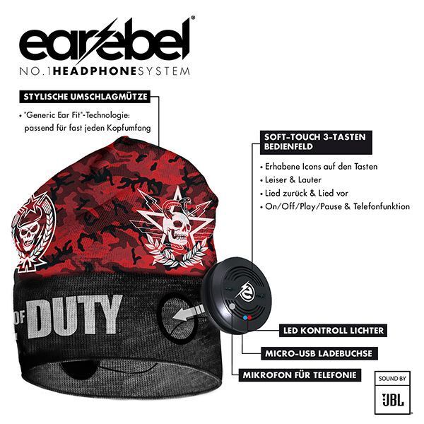 Produktbild: Style Dock Beanie Set Cod Franchise - Camo Red