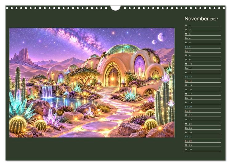Produktbild: M&auml;rchenh&auml;user von morgen (Wandkalender 2027 DIN A3 quer), CALVENDO Monatskalender