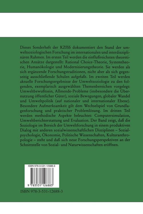 Produktbild: Umweltsoziologie