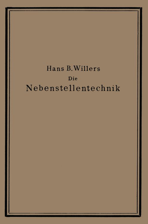 Produktbild: Die Nebenstellentechnik
