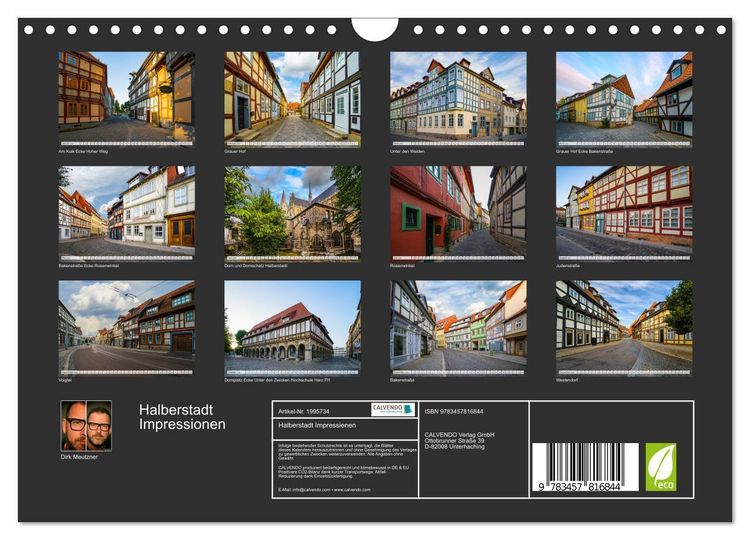 Produktbild: Halberstadt Impressionen (Wandkalender 2026 DIN A4 quer), CALVENDO Monatskalender