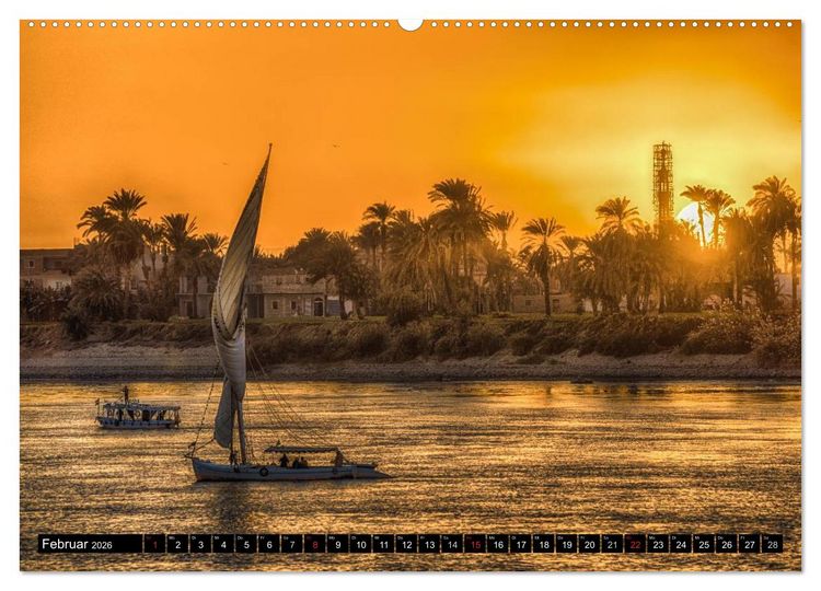 Produktbild: Abenteuer auf dem Nil. Eine Reise von Luxor nach Abu Simbel (Wandkalender 2026 DIN A2 quer), CALVENDO Monatskalender