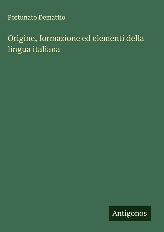 Produktbild: Origine, formazione ed elementi della lingua italiana