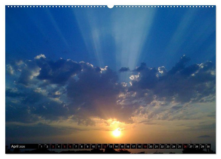Produktbild: Sonnenunterg&auml;nge &bull; Traumhafte Farbspiele (Wandkalender 2026 DIN A2 quer), CALVENDO Monatskalender