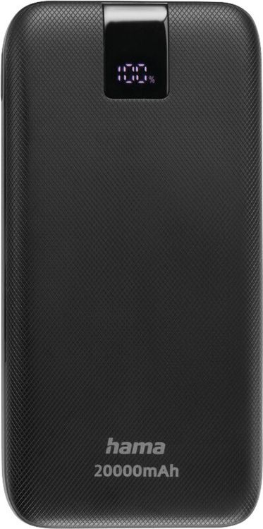 Produktbild: HAMA Ladeger&auml;t Powerbank PD 20, schwarz