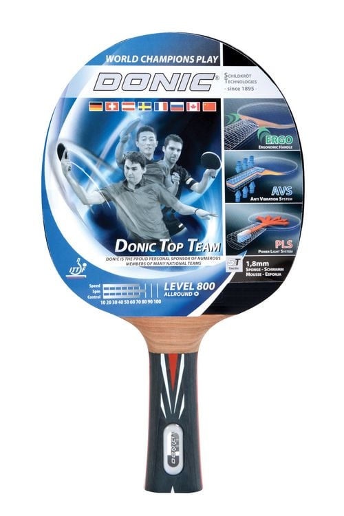 Produktbild: TOP TEAMS 800 Attack Tischtennis Schl&auml;ger, AVS, PLS-Griff