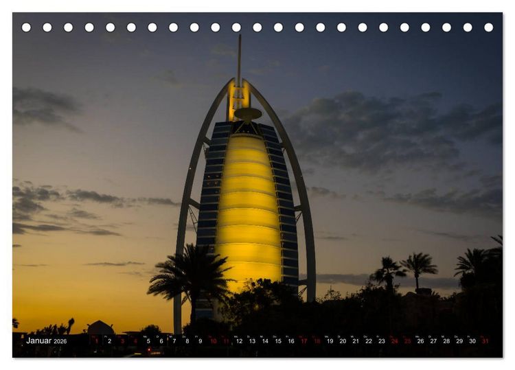 Produktbild: Dubai W&uuml;stenstadt (Tischkalender 2026 DIN A5 quer), CALVENDO Monatskalender