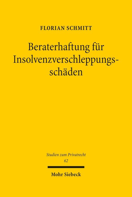 Produktbild: Beraterhaftung f&uuml;r Insolvenzverschleppungssch&auml;den