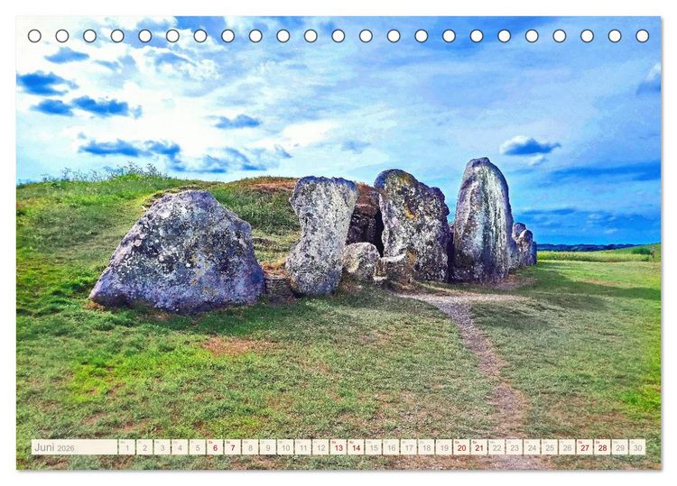 Produktbild: S&uuml;dengland - Mystische Steinkreise und Dartmoor (Tischkalender 2026 DIN A5 quer), CALVENDO Monatskalender