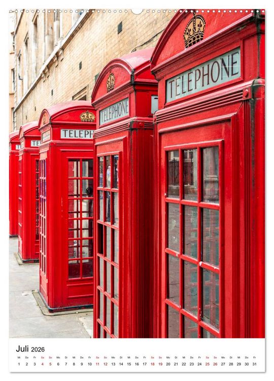 Produktbild: London, mal anders (Wandkalender 2026 DIN A2 hoch), CALVENDO Monatskalender