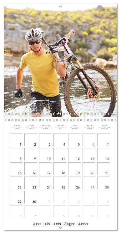 Produktbild: &Eacute;dition Sport fun : VTT - par monts et par vaux (Calendrier mural carr&eacute; 2026 30x30 cm) Calendrier double avec une page pour vos prises de notes