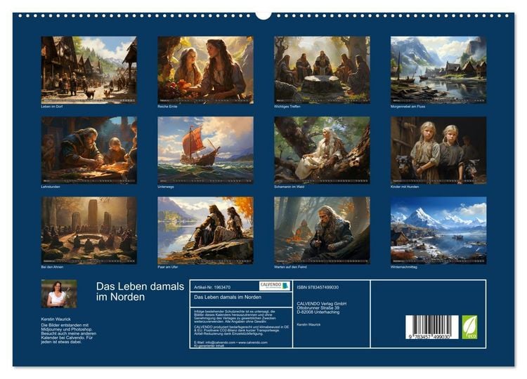 Produktbild: Das Leben damals im Norden (hochwertiger Premium Wandkalender 2026 DIN A2 quer), Kunstdruck in Hochglanz