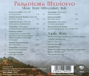 Produktbild: Paradigma Medioevo:Music From 14th-Century Italy