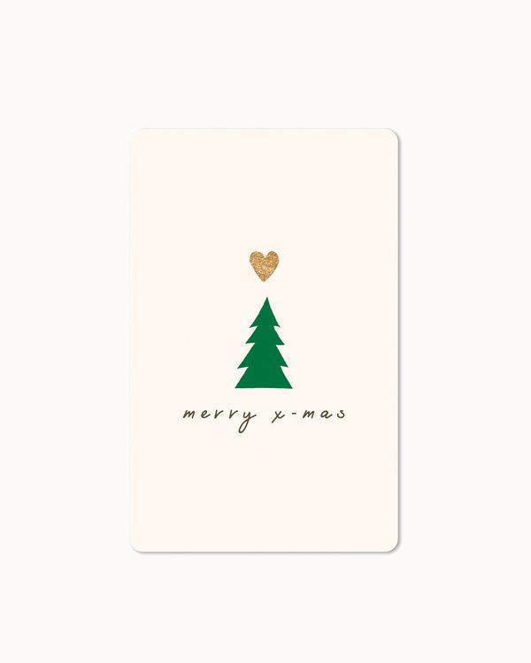 Produktbild: Lunacard Postkarte *Christmas Heart & Tree