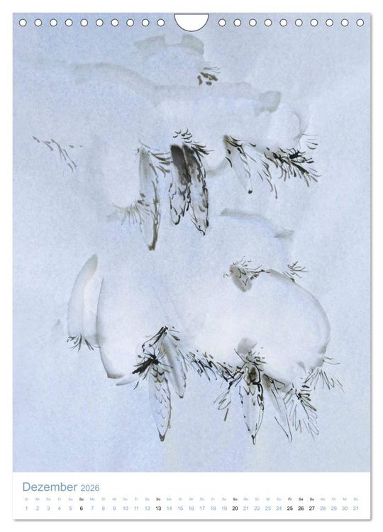 Produktbild: Jahreszeiten in Stil japanischer Malerei - Kunst (Wandkalender 2026 DIN A4 hoch), CALVENDO Monatskalender