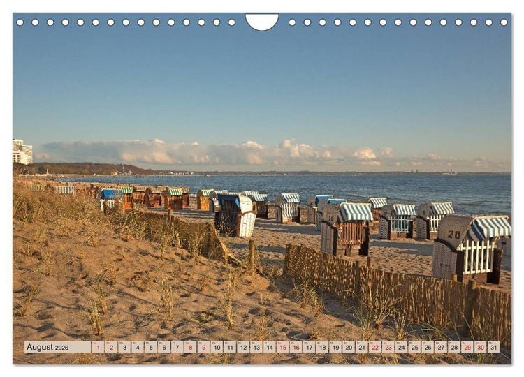Produktbild: Timmendorfer Strand - Urlaubsparadies an der Ostsee (Wandkalender 2026 DIN A4 quer), CALVENDO Monatskalender