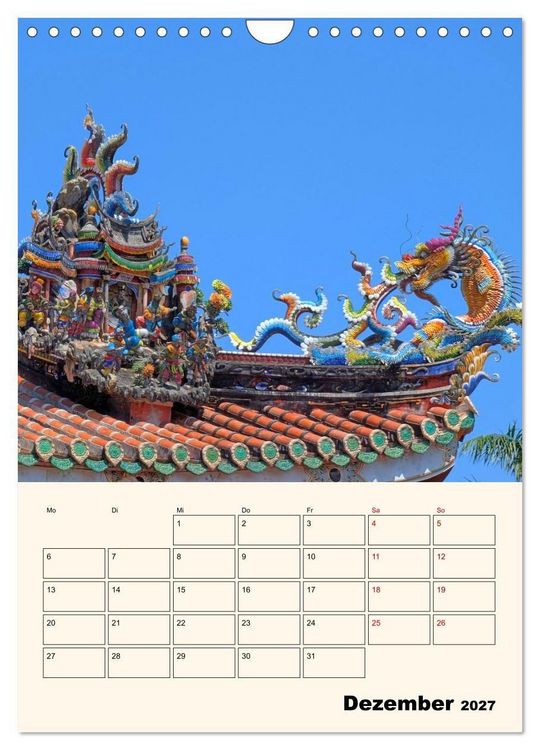 Produktbild: Taipeh &ndash; Stadt der Kontraste (Wandkalender 2027 DIN A4 hoch), CALVENDO Monatskalender