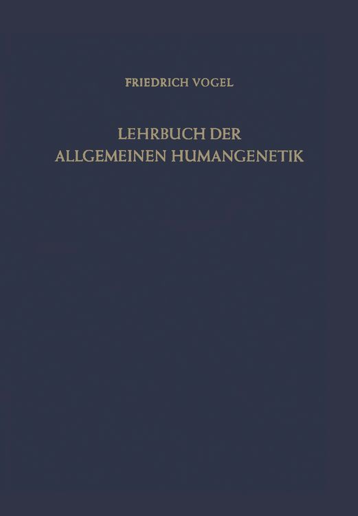 Produktbild: Lehrbuch der Allgemeinen Humangenetik