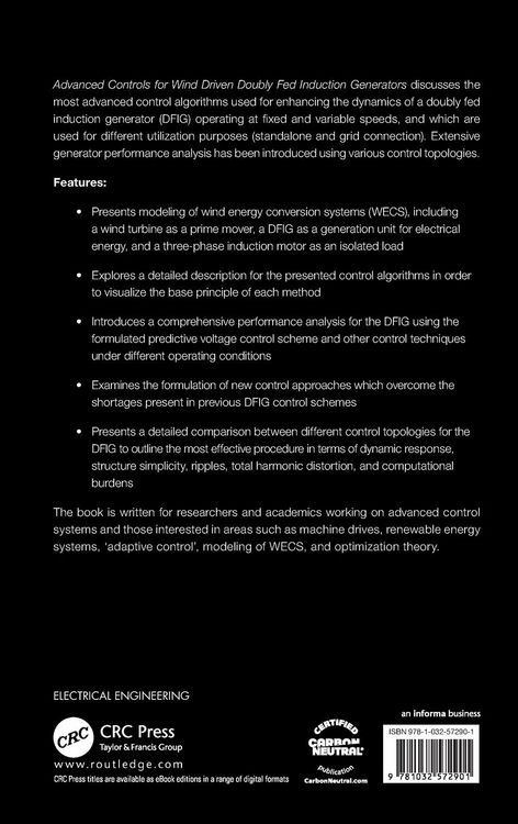 Produktbild: Advanced Controls for Wind Driven Doubly Fed Induction Generators