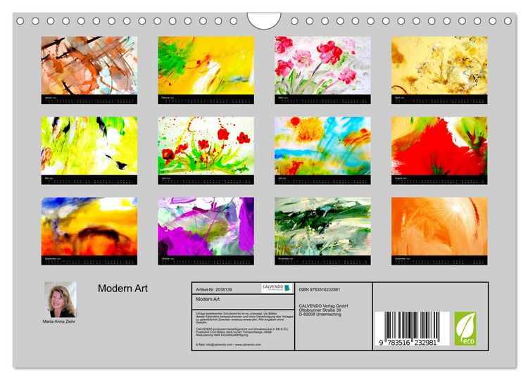 Produktbild: Modern Art (Wandkalender 2026 DIN A4 quer), CALVENDO Monatskalender