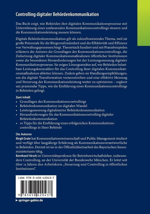 Produktbild: Controlling digitaler Beh&ouml;rdenkommunikation
