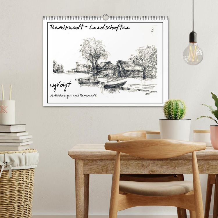 Produktbild: Rembrandt Landschaften wgVoigt (Wandkalender 2026 DIN A3 quer), CALVENDO Monatskalender