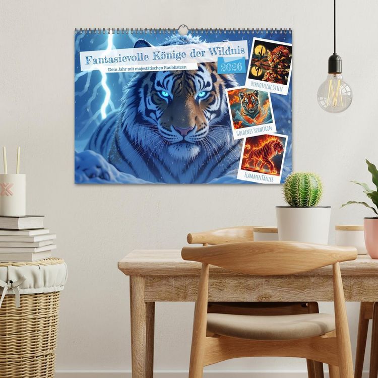 Produktbild: Fantasievolle K&ouml;nige der Wildnis (Wandkalender 2026 DIN A3 quer), CALVENDO Monatskalender