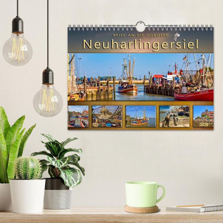Produktbild: Reise an die Nordsee - Neuharlingersiel (Wandkalender 2026 DIN A4 quer), CALVENDO Monatskalender