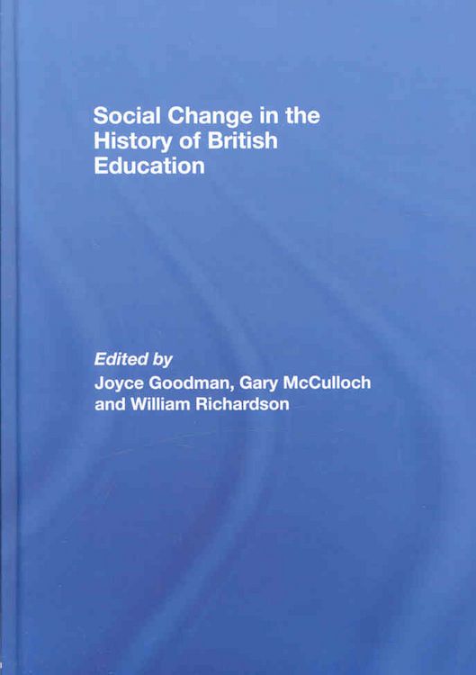 Produktbild: Social Change in the History of British Education