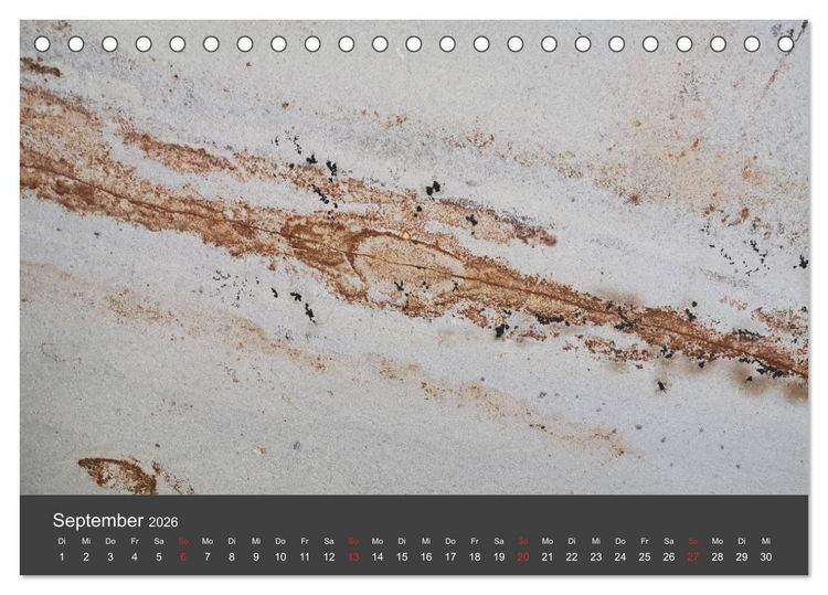 Produktbild: Stein, Kunst der Natur (Tischkalender 2026 DIN A5 quer), CALVENDO Monatskalender
