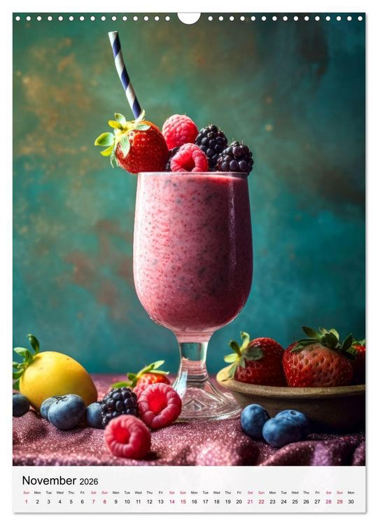 Produktbild: Smoothie Symphony (Wall Calendar 2026 DIN A3 portrait), CALVENDO 12 Month Wall Calendar